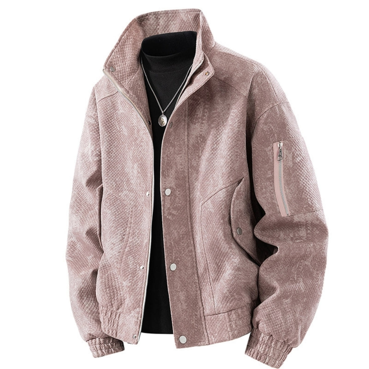 Zip-up denim jacket D0279