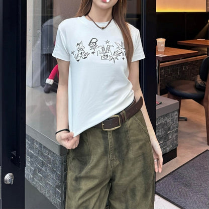 Distressed wide-leg pants D0273