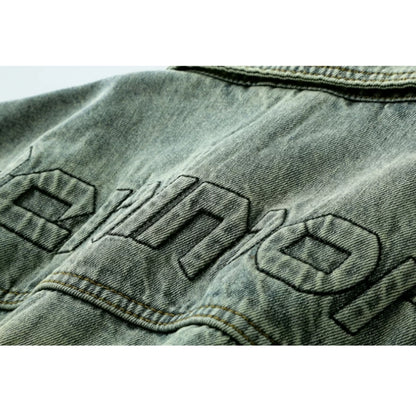 Retro Denim Embroidered Jacket D0299