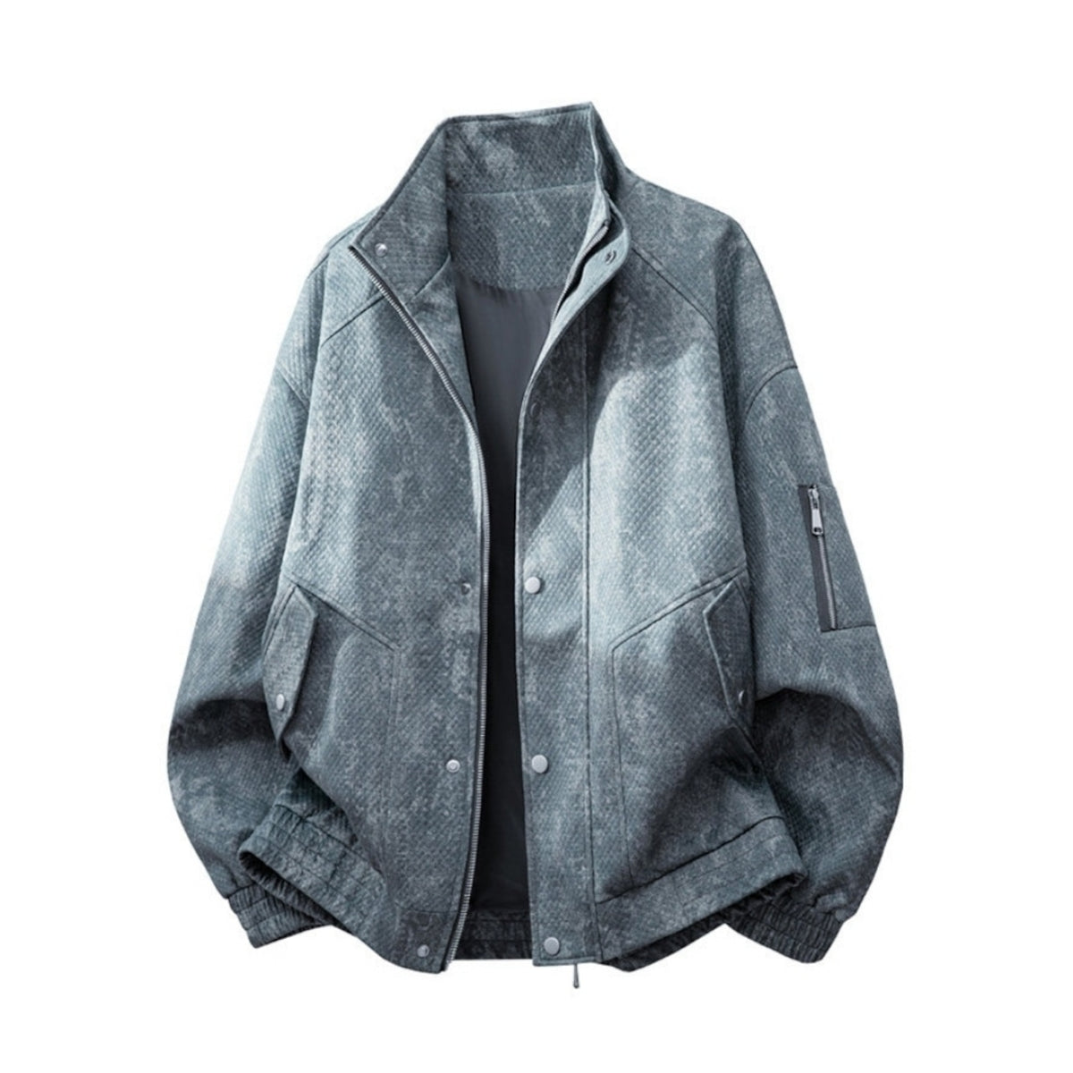 Zip-up denim jacket D0279