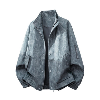 Zip-up denim jacket D0279