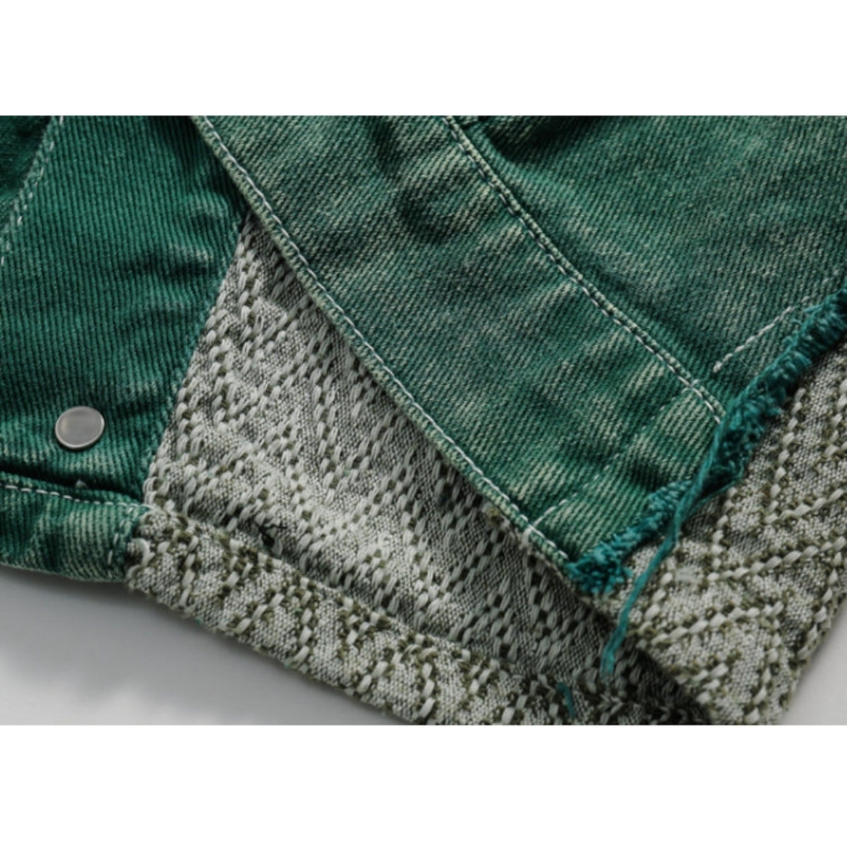 Patchwork denim jacket D0295