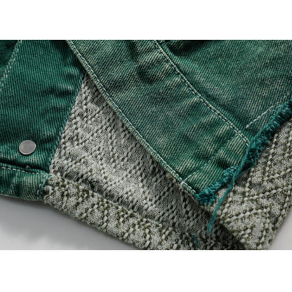 Patchwork denim jacket D0295