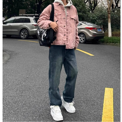 Pink denim jacket D0300