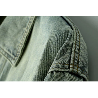 Retro Denim Embroidered Jacket D0299
