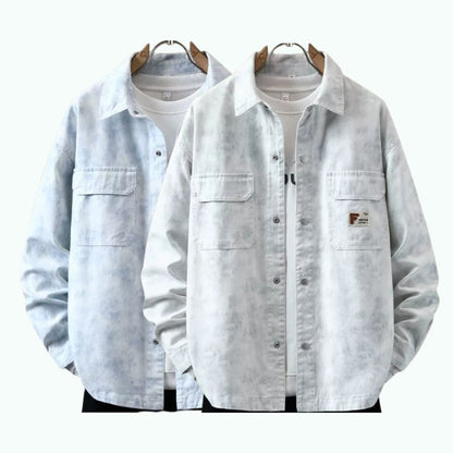 Tie-dye denim jacket D0278