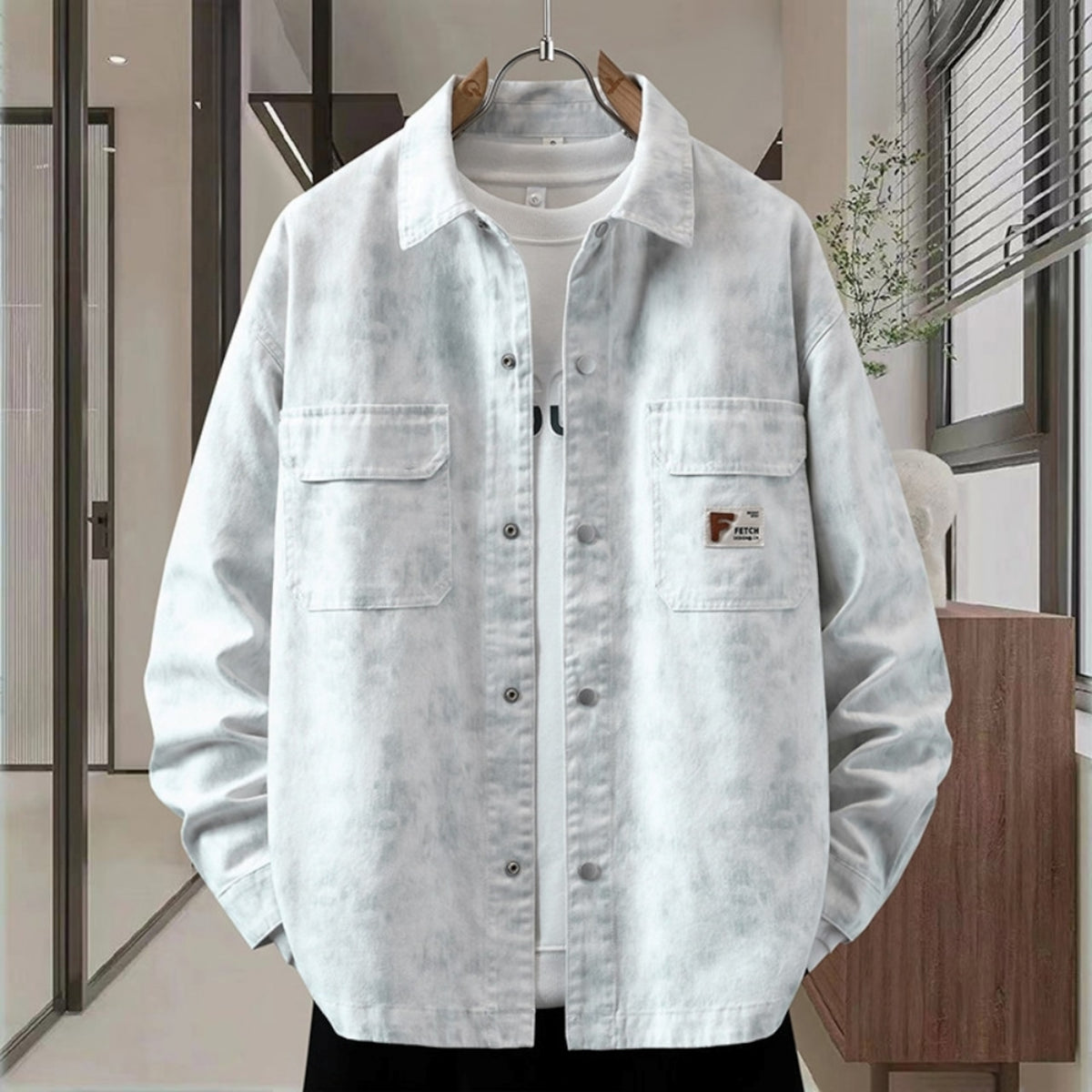 Tie-dye denim jacket D0278