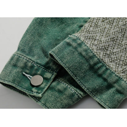 Patchwork denim jacket D0295