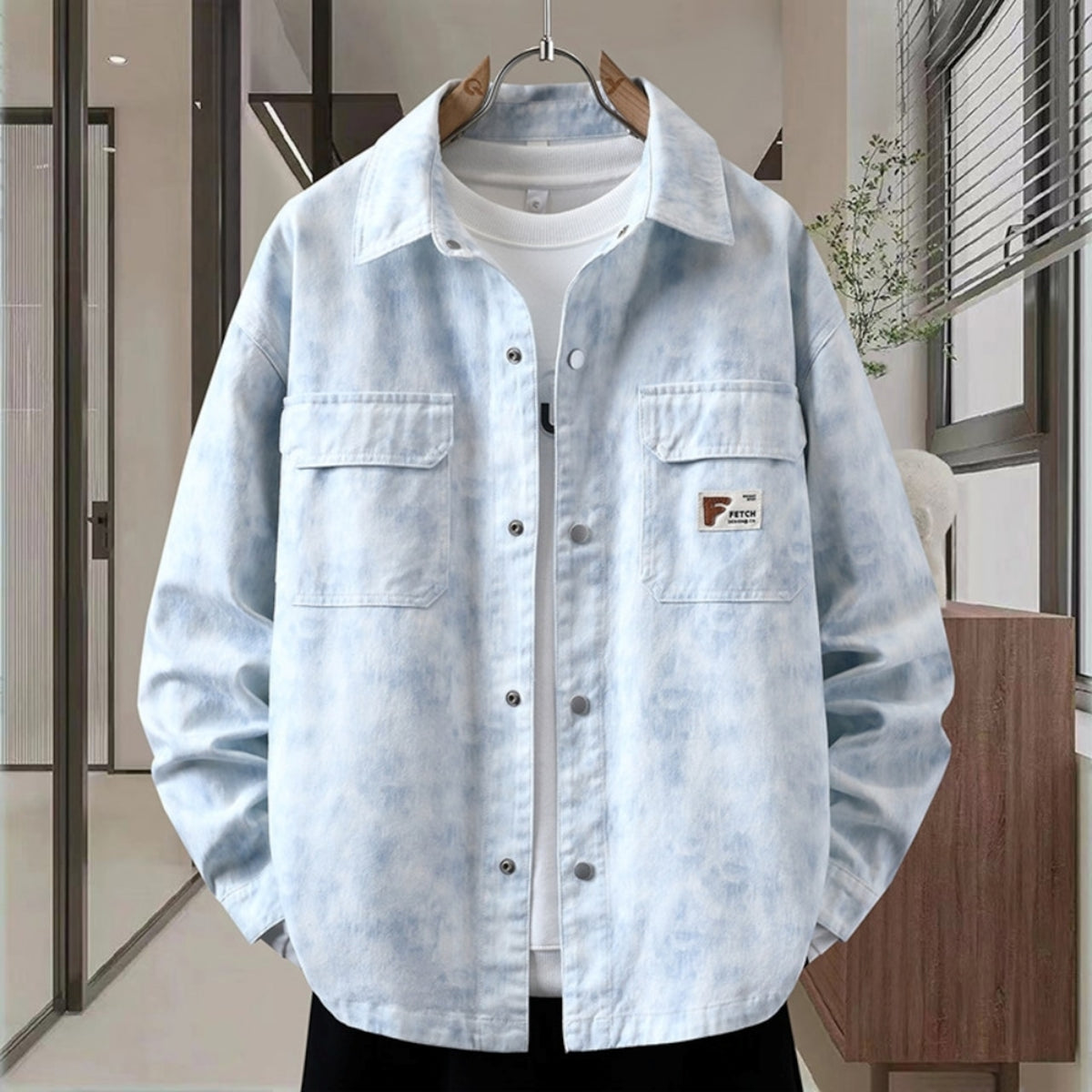 Tie-dye denim jacket D0278