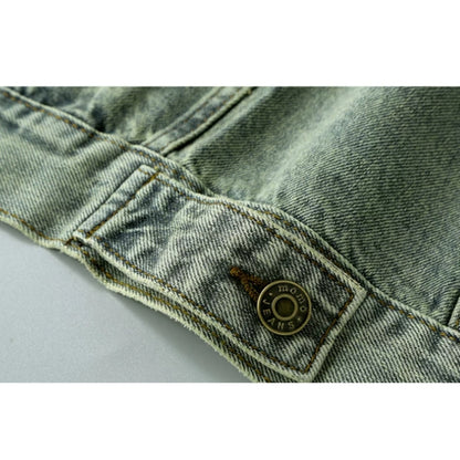Retro Denim Embroidered Jacket D0299