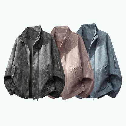 Zip-up denim jacket D0279