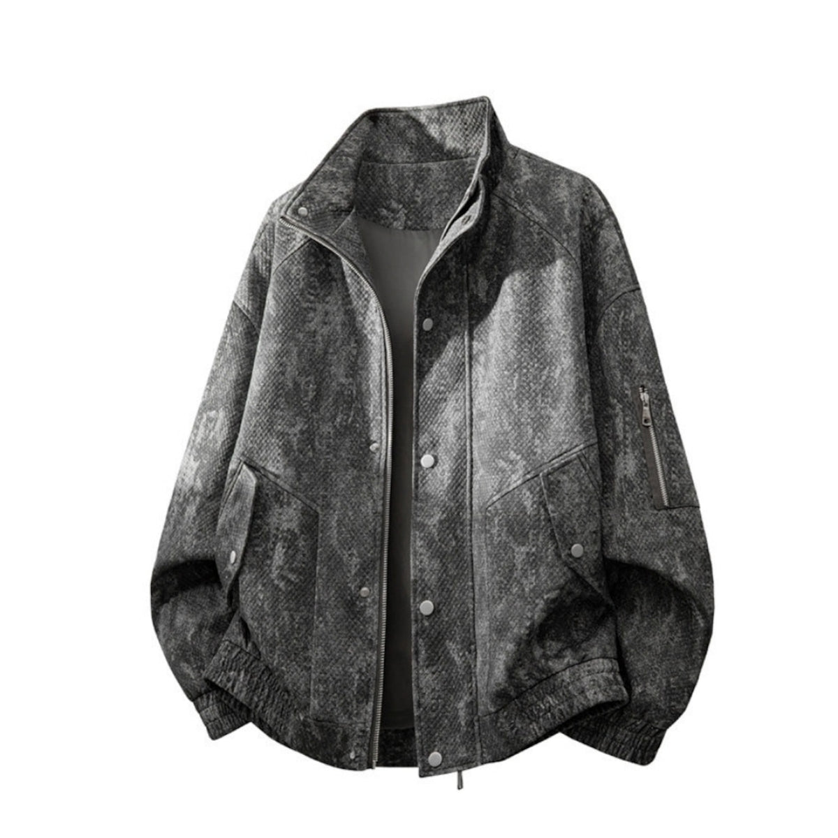 Zip-up denim jacket D0279