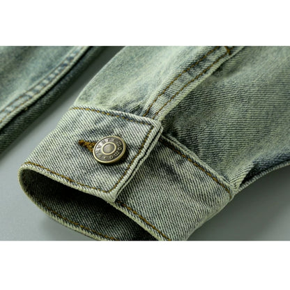 Retro Denim Embroidered Jacket D0299