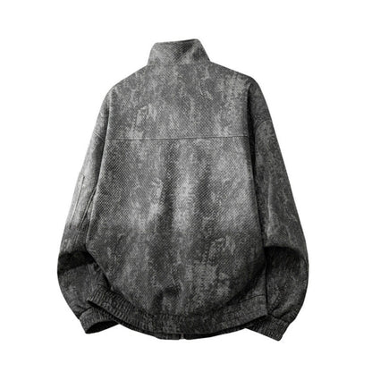 Zip-up denim jacket D0279