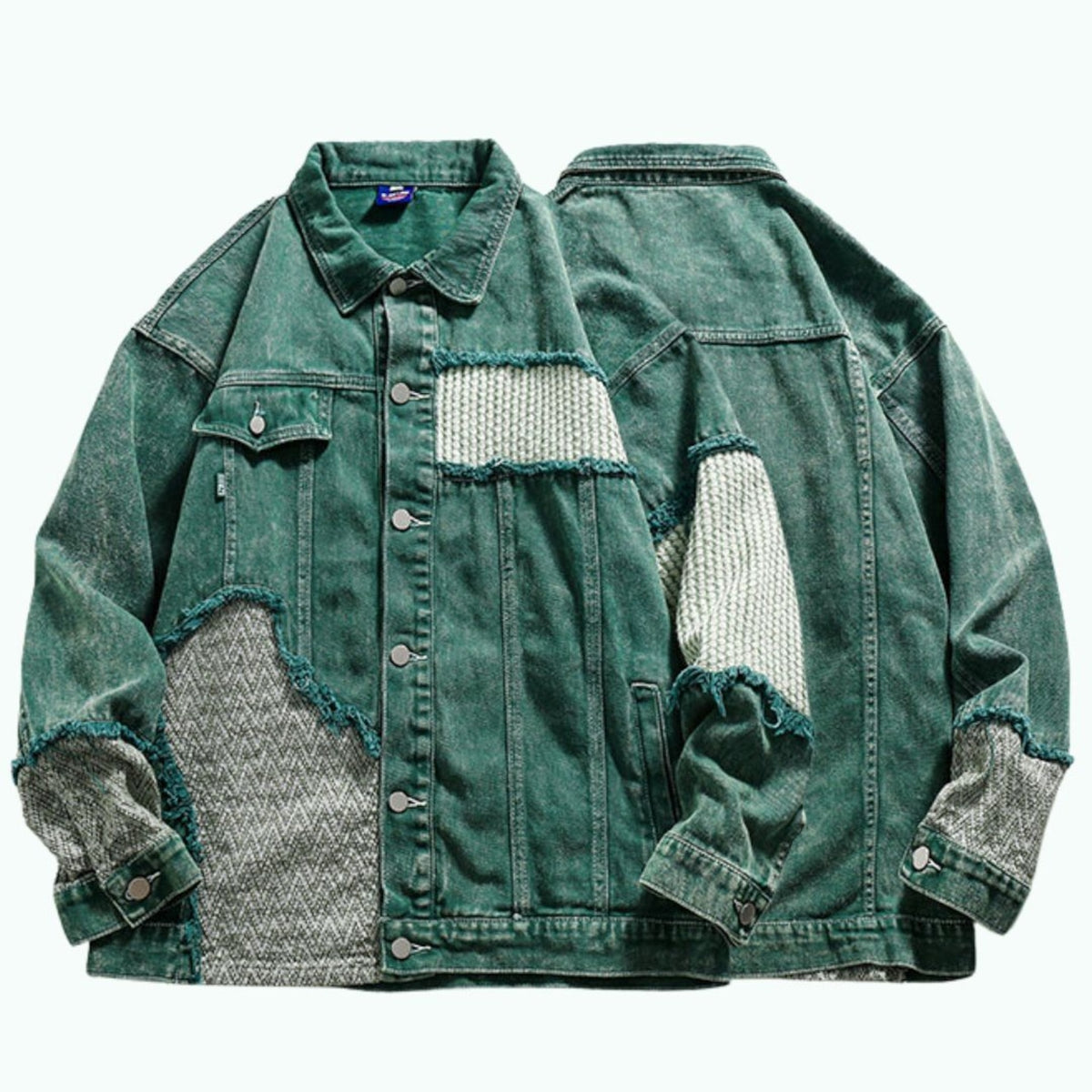 Patchwork denim jacket D0295
