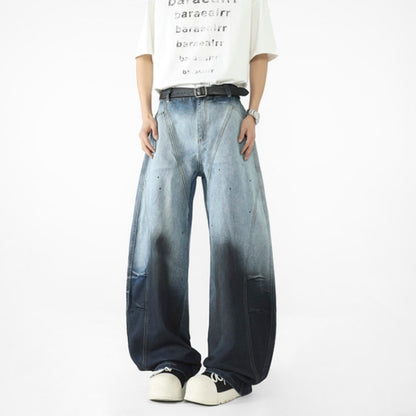 Gradient-wash denim jeans D0301