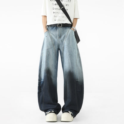 Gradient-wash denim jeans D0301