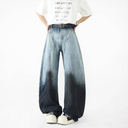 Gradient-wash denim jeans D0301