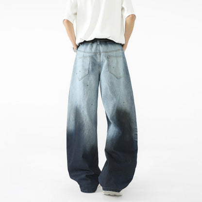 Gradient-wash denim jeans D0301