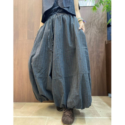 Voluminous Parachute Pants D0323