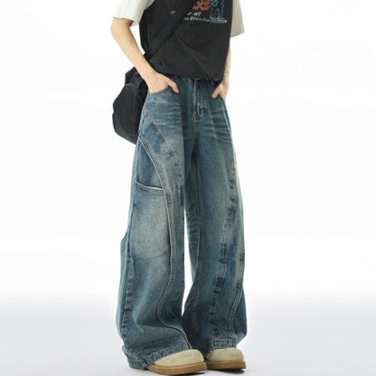 Retro blue denim jeans D0311