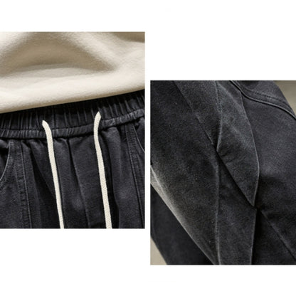 Wide-leg straight-cut denim jeans D0312