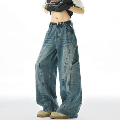 Retro blue denim jeans D0311