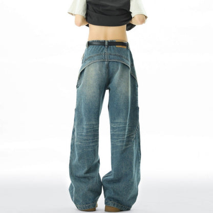 Retro blue denim jeans D0311